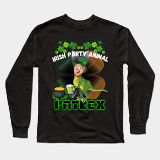 Saint Patrick's Day Irish Party Animal - Patrex Long Sleeve T-Shirt